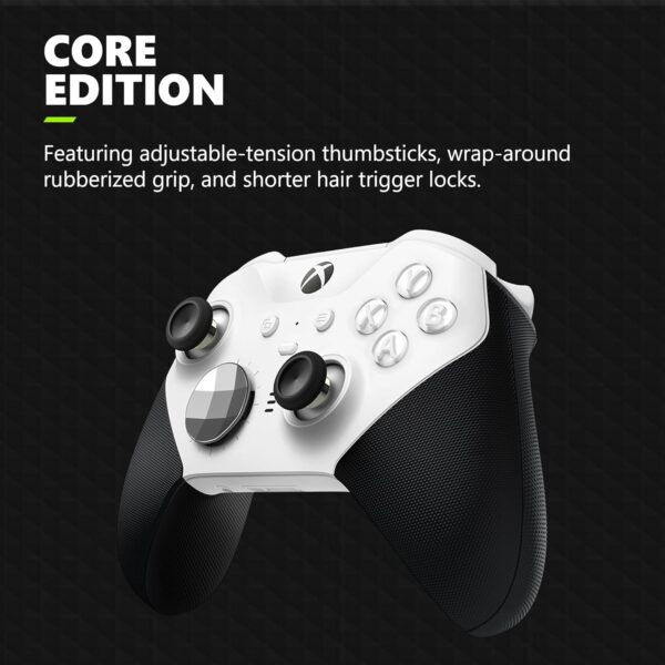 Xbox Elite Wireless Controller Series 2 Core – White (Renewed Premium)