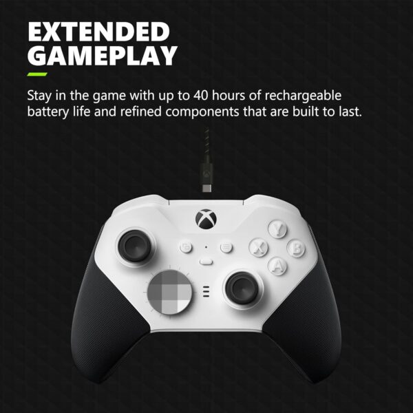 Xbox Elite Wireless Controller Series 2 Core – White (Renewed Premium)